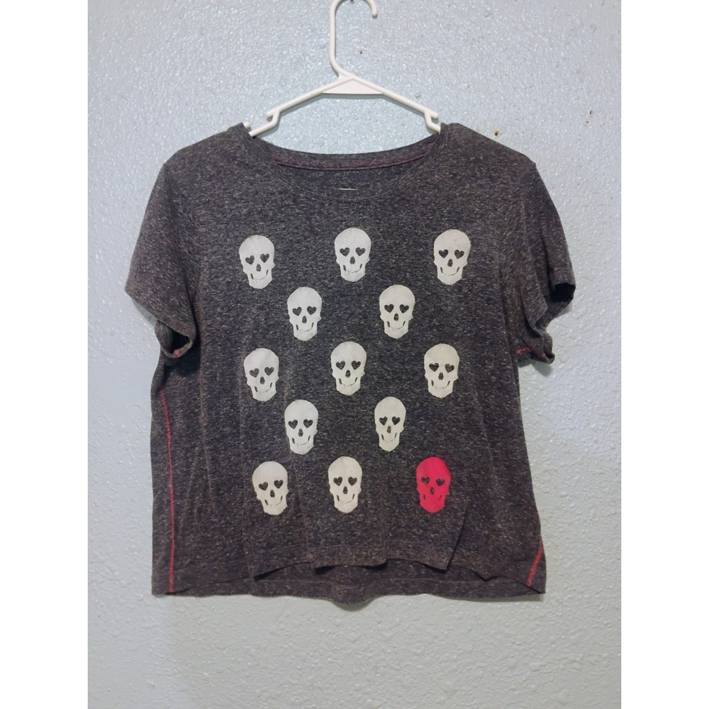 Bethany Mota Skeleton Shirt Women's Large Halloween Graphic Tee Clean Spooky Fun